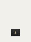 Saint Laurent Cassandre Matelasse portemonnee van kalfsleer