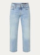 Armani Tapered fit cropped jeans met lichte wassing
