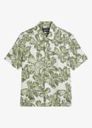 Marc O'Polo T-Regular fit overhemd van linnen met bloemenprint