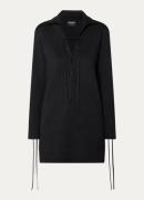Zadig&Voltaire Listya mini jurk met lurex en rijgdetail