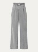 Aaiko Lotty high waist wide fit broek met steekzakken