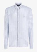 Tommy Hilfiger Regular fit overhemd van linnen met streepprint