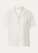 OLAF Grofgebreide blouse met opengewerkt dessin
