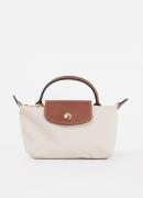 Longchamp Le Pliage handtas met leren details