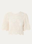 ba&sh Gabin blouse met opengewerkt dessin