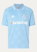 Carhartt WIP Trainings T-shirt met polokraag en logoprint