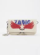 Zadig&Voltaire Rock Nano clutch van leer met afneembare schouderriem