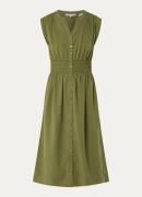 Levi's Bettina midi blousejurk van lyocell met smockwerk