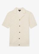 Reiss Royce regular fit overhemd met opengewerkt dessin