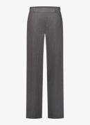 Studio Anneloes Lexie mid waist wide fit pantalon met gemêleerd dessin