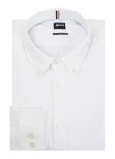 BOSS P-Roan slim fit overhemd van linnen
