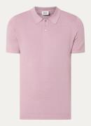 DRYKORN Triton grofgebreide regular fit polo met structuur