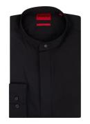 HUGO Kaleb slim fit overhemd met mao-kraag