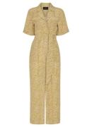 Whistles Kelly straight fit jumpsuit met dierenprint
