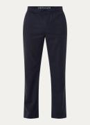 Denham Straight fit chino in lyocellblend met steekzakken
