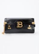 Balmain B-Buzz clutch van kalfsleer met afneembare schouderriem
