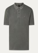 Armani Regular fit polo van piqué katoen met logoborduring