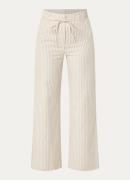 Selected Femme Johanne high waist wide fit pantalon in biologische kat...