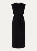 Selected Femme Halley maxi jurk met ceintuur en split