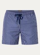 Oscar Jacobson Zwemshorts met streepprint en steekzakken