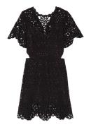 Maje Mini tuniekjurk van crochet met cut-out details