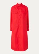 The Frankie Shop Midi blousejurk met borstzakken