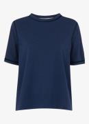 Whistles Broderie T-shirt met opengewerkt dessin