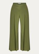 L.K.Bennett Frances high waist wide fit culotte in linnenblend met ste...