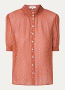 ba&sh Mimi semi-transparante blouse met lurex