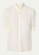 ba&sh Mimi semi-transparante blouse met lurex