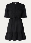 Fabienne Chapot Mini blousejurk met broderie