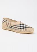 Burberry Check Mews espadrilles met ruitdessin