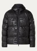 Armani Puffer jack met capuchon en ritszakken