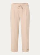 OPUS Melosa City high waist straight fit cropped pantalon met trekkoor...