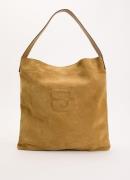 Gerard Darel Lady GD shopper van suède met logo