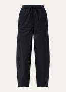 Selected Juma high waist straight fit broek in biologische katoenblend