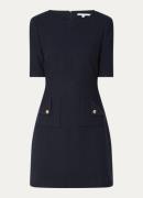 L.K.Bennett Skyla mini A-lijn jurk van jersey met structuur