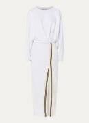 10DAYS Maxi sweater jurk met ronde hals en split