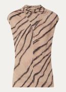 Claudia Sträter Top met zebraprint