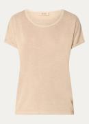 Mos Mosh MMKay semi-transparant T-shirt met lurex