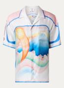 Casablanca Fuji regular fit overhemd van zijde met print