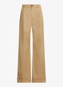 Ralph Lauren Mid waist wide fit broek met plooidetails