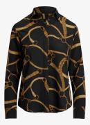 Ralph Lauren Classic fit crêpe overhemd met riemprint