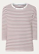 BRAX Bonnie longsleeve met streepprint en structuur