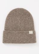 Barts Willian fijngebreide muts in wolblend