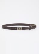 NIKKIE Lemoore riem van leer met logo