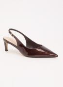 Dune London Wide Fit Celinna slingback van leer
