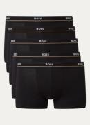 BOSS Essential boxershorts met logoband in 5-pack