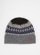 Barts Gregoris fijngebreide muts in wolblend