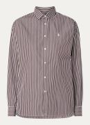 Ralph Lauren Blouse met streepprint en logoborduring